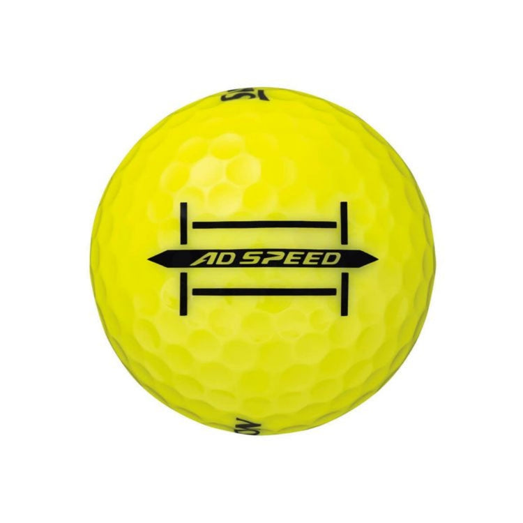 Srixon AD SPEED 2024 Model Golf Balls, 1 Dozen (12 Balls) Passion Yellow