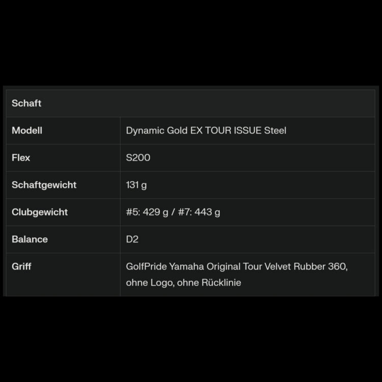 Yamaha RMX VD/R Irons 6-Set with Dynamic Gold EX TOUR ISSUE Steel Shaft – 2024 Model (5,6,7,8,9,PW)