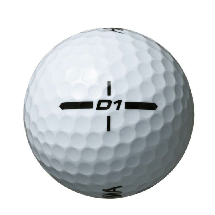 Honma Golf D1 2024 Model Golf Balls, 1 Dozen (12 Balls) White