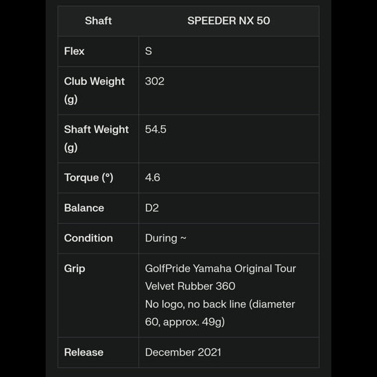 Yamaha RMX VD Driver SPEEDER NX 50 Schaft 2022 kaufen in der Schweiz  Golfdriver bei Golfrabbit.ch