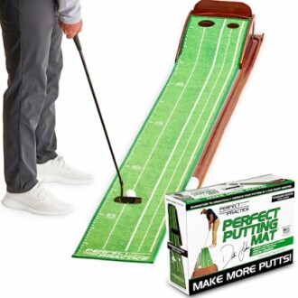 PERFECT PRACTICE Putting Mat - Improve Your Golf Game at Home or in The Office
